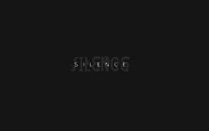 Mute Silence Minimalist [wallpaper] Wallpaper