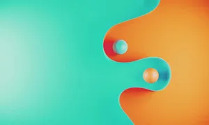 Mutual Liquid Waves Wallpaper