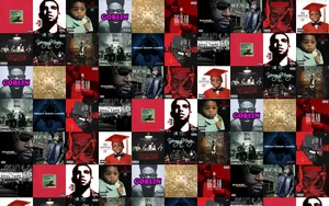 My Beautiful Dark Twisted Fantasy Jumbled Poster Wallpaper