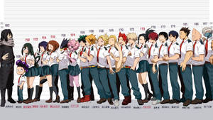 My Hero Academia 4k Height Chart Wallpaper