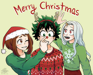 My Hero Academia Anime Christmas Wallpaper