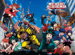 My Hero Academia Characters Action Pose Wallpaper