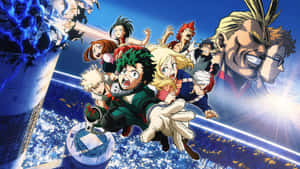 My Hero Academia Characters Action Pose Wallpaper