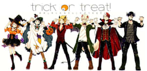 My Hero Academia Halloween Trick Or Treat Wallpaper