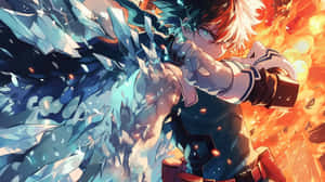 My Hero Academia Iceand Fire Wallpaper