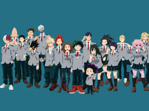 My Hero Academia Ipad Class A Uniform Wallpaper