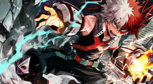 My Hero Academia Katsuki Bakugoin Action Wallpaper