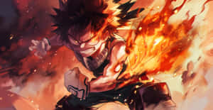 My Hero Academia Katsuki Bakugoin Action Wallpaper