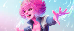 My Hero Academia Mina Ashido Digital Artwork Wallpaper