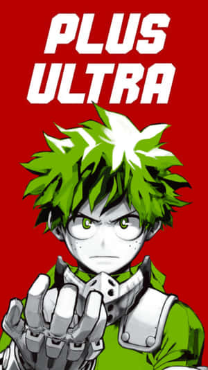 My Hero Academia Plus Ultra Deku Phone Wallpaper