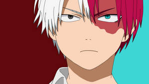 My Hero Academia Shoto Todoroki Close Up Wallpaper