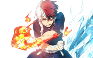 My Hero Academia Shoto Todoroki Fireand Ice Wallpaper