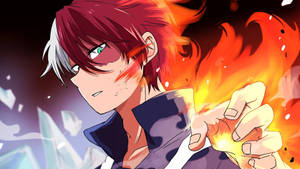 My Hero Academia Todoroki Estending Hand Wallpaper