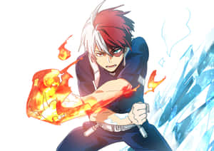 My Hero Academia Todoroki Iceand Fire Wallpaper