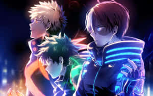 My_ Hero_ Academia_ Trio_ Glow Wallpaper