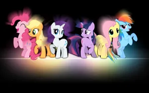 My Little Pony Desktop Black Wallpaper