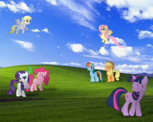 My Little Pony_ Windows X P Bliss_ Background Wallpaper