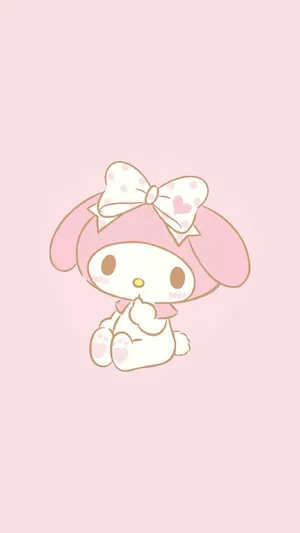 My Melody Pink Aesthetic Wallpaper Wallpaper