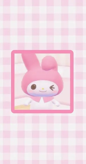 My Melody Plush Pink Aesthetic.jpg Wallpaper