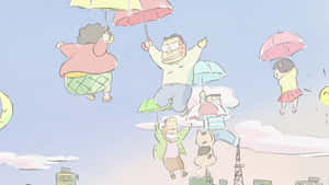 My Neighbors The Yamadas Animated Movie Scene Wallpaper