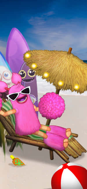 My Singing Monsters Beach Relaxation Wallpaper