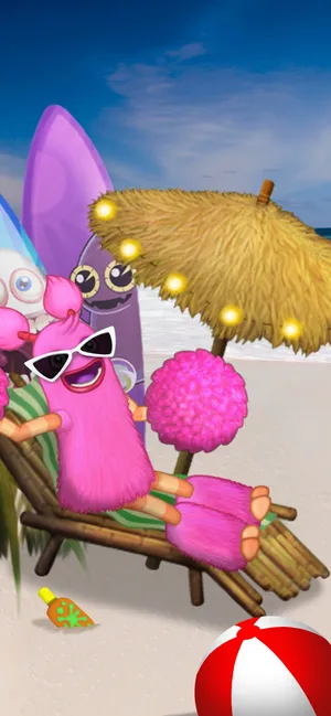 My Singing Monsters Beach Relaxation Wallpaper