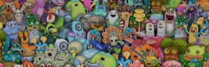 My Singing Monsters Character Collage Wallpaper