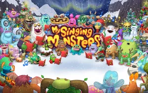 My Singing Monsters Holiday Celebration Wallpaper