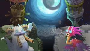 My Singing Monsters Moonlit Duo Wallpaper