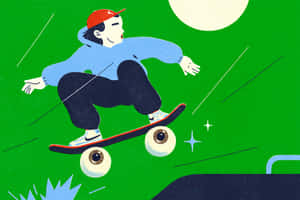 Myopic Eye Skateboard Wallpaper