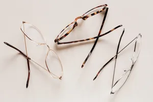 Myopic Eyeglasses With Animal Print Wallpaper