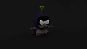 Mysterion Figurein Dark Backdrop Wallpaper