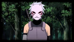 Mysterious Anbu Black Ops In Action Wallpaper