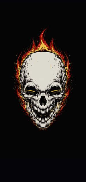 Mysterious And Captivating Galaxy Skull Wallpaper