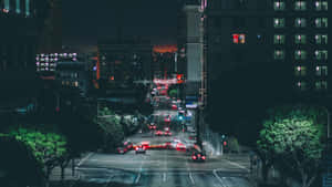 Mysterious And Dark Crossroad At Night Wallpaper