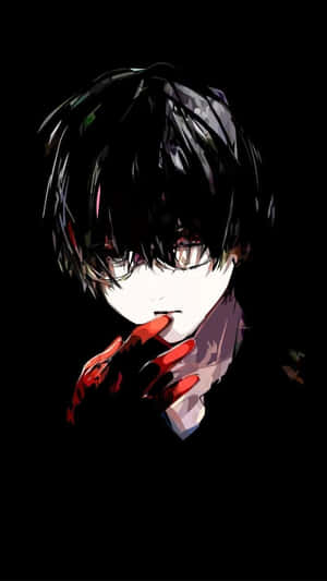 Mysterious_ Anime_ Boy_with_ Bloodied_ Hand.jpg Wallpaper