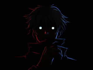 Mysterious Anime Character Glowing Eyes Wallpaper