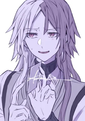 Mysterious_ Anime_ Character_ Holding_ Card Wallpaper