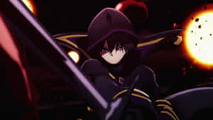 Mysterious_ Anime_ Character_ Night_ Battle Wallpaper