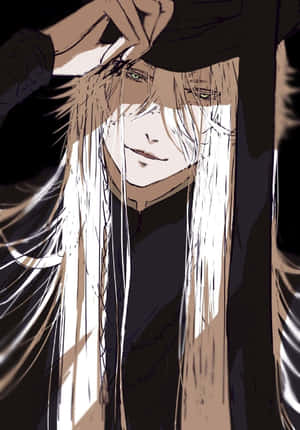 Mysterious_ Anime_ Character_with_ Hat Wallpaper