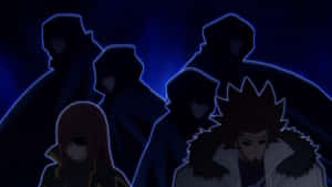 Mysterious_ Anime_ Group_ Silhouettes Wallpaper