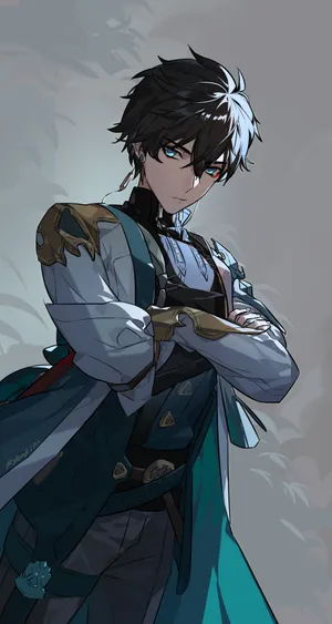 Mysterious_ Anime_ Knight.jpg Wallpaper