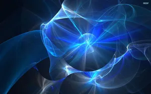 Mysterious Beauty In Smoke Blue Wallpaper