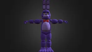 Mysterious Bonnie The Bunny In Action Wallpaper