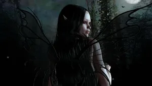 Mysterious Castle Under The Full Moon In Dark Tales Wallpaper