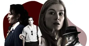 Mysterious City At Night In Film Noir Style Wallpaper