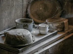 Mysterious Cobwebs In A Dark Corner Wallpaper
