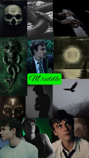Mysterious Collage Mr Riddle Wallpaper