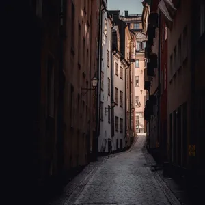 Mysterious Dark Alleyway Wallpaper