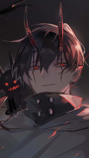 Mysterious_ Dark_ Anime_ Boy_with_ Horns.jpg Wallpaper